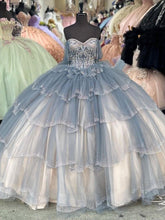 Off-Shoulder Tiered Ruffles Ball Gown Princess Quinceanera & Sweet 16 Birthday Party Dress